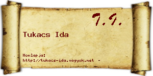 Tukacs Ida névjegykártya
